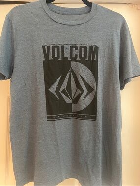 Volcom Heather Gray Tee with Black Graphic